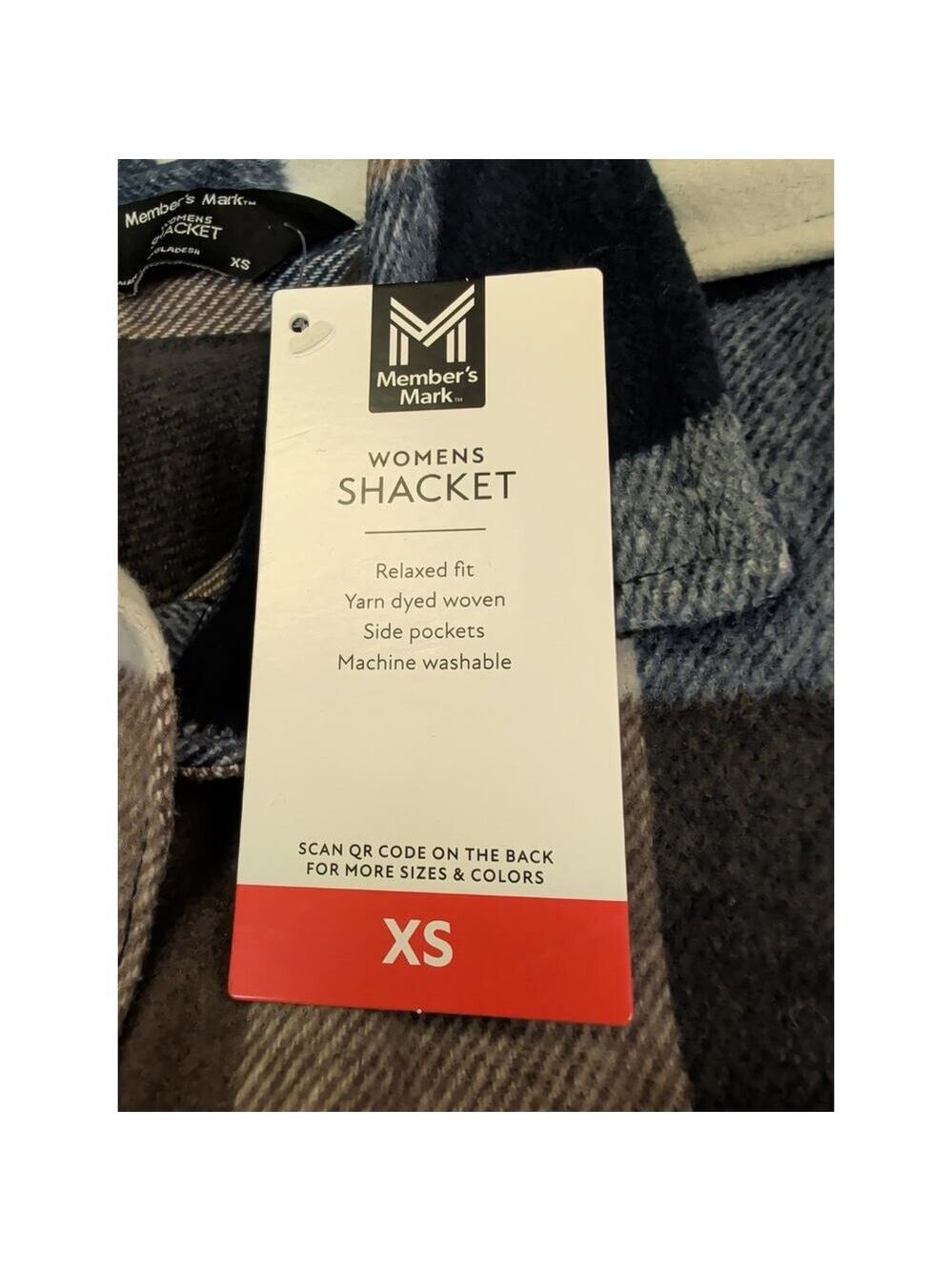 Women's Shacket Blue and Brown Size XS - Picture 4 of 5